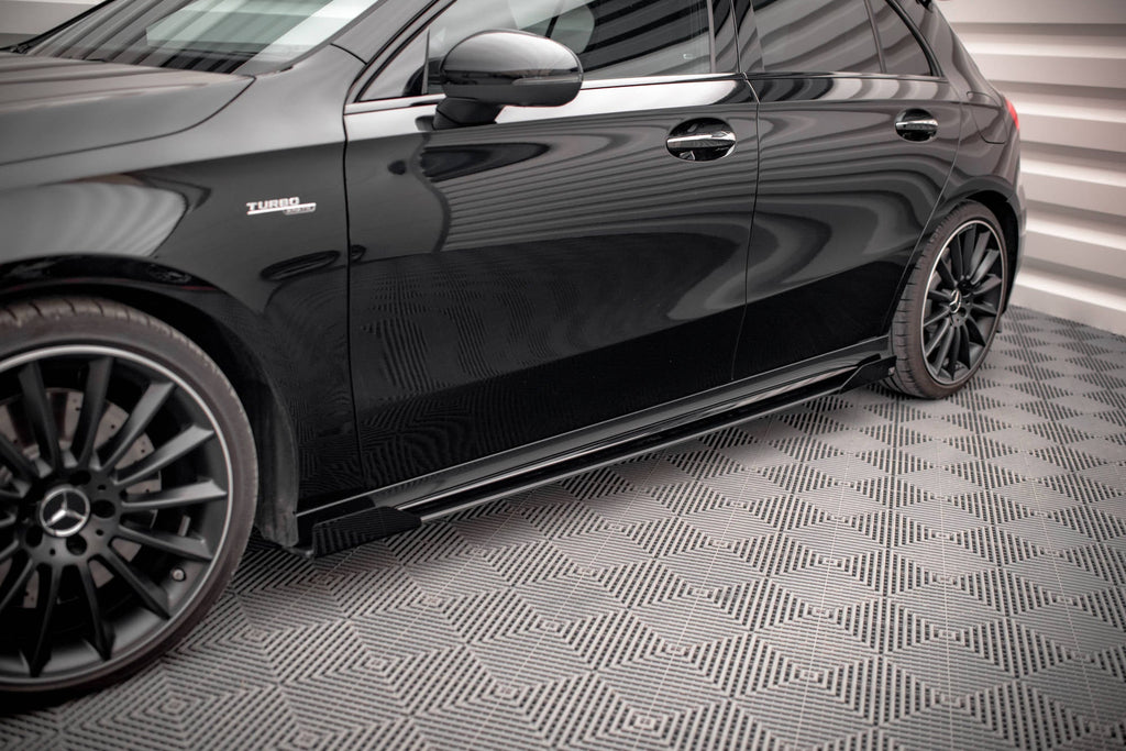 Difusores de taloneras Street Pro + flaps para Mercedes A35 AMG / AMG-Line Aero Pack W177