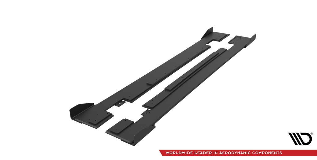 Difusores de taloneras Street Pro + flaps para Mercedes-AMG CLA 45 C117 Facelift