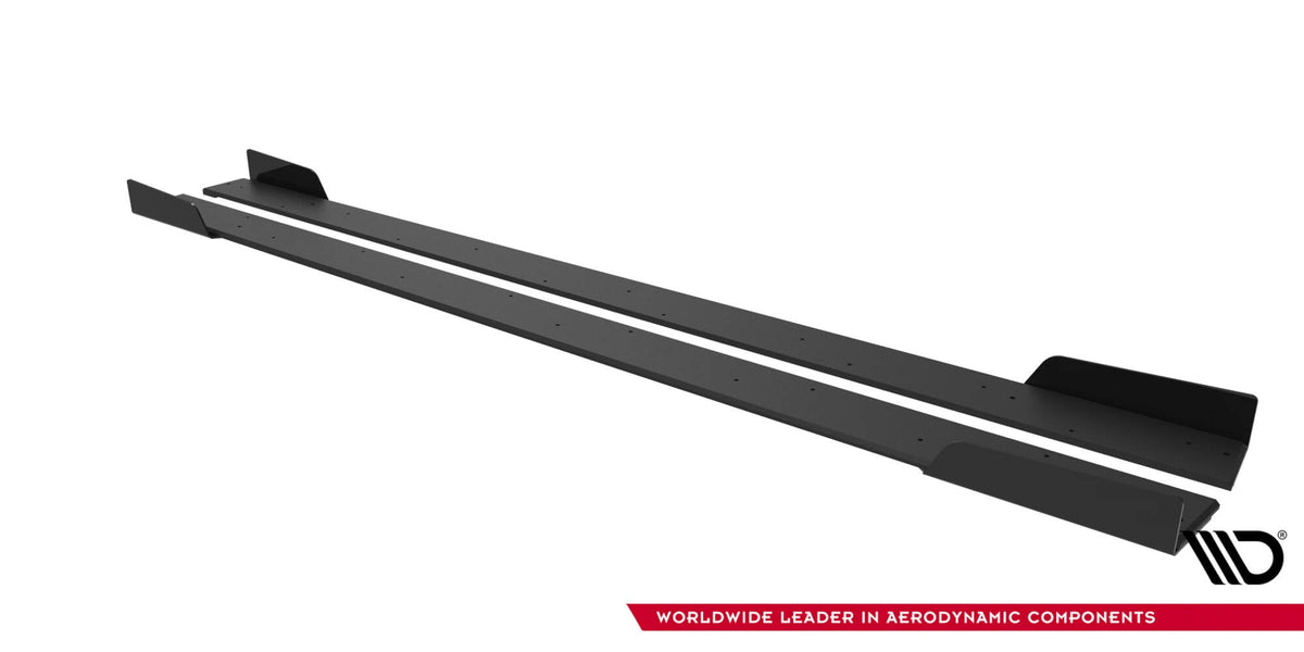 Difusores de taloneras Street Pro + flaps para Mitsubishi Lancer EVO X
