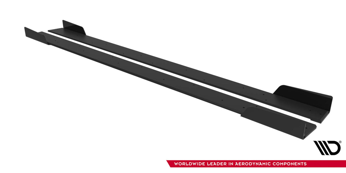 Difusores de taloneras Street Pro + flaps para Mitsubishi Lancer EVO X