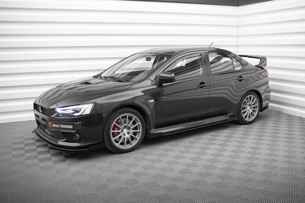 Difusores de taloneras Street Pro + flaps para Mitsubishi Lancer EVO X