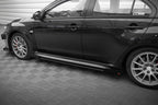 Difusores de taloneras Street Pro + flaps para Mitsubishi Lancer EVO X