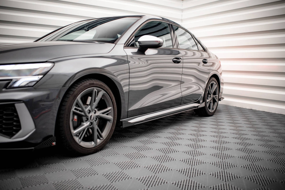 Difusores de taloneras Street Pro + flaps V.1 para Audi S3 / A3 S-Line 8Y / 8Y Facelift