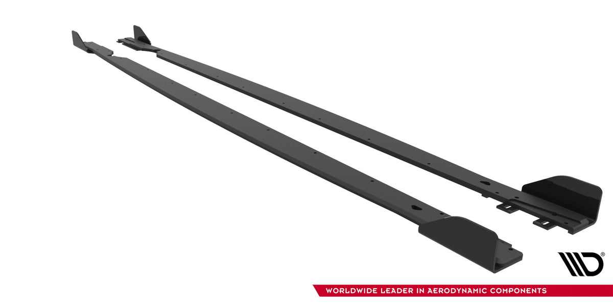 Difusores de taloneras Street Pro + flaps para Volkswagen Golf R Hatchback Mk8 / Mk8 Facelift