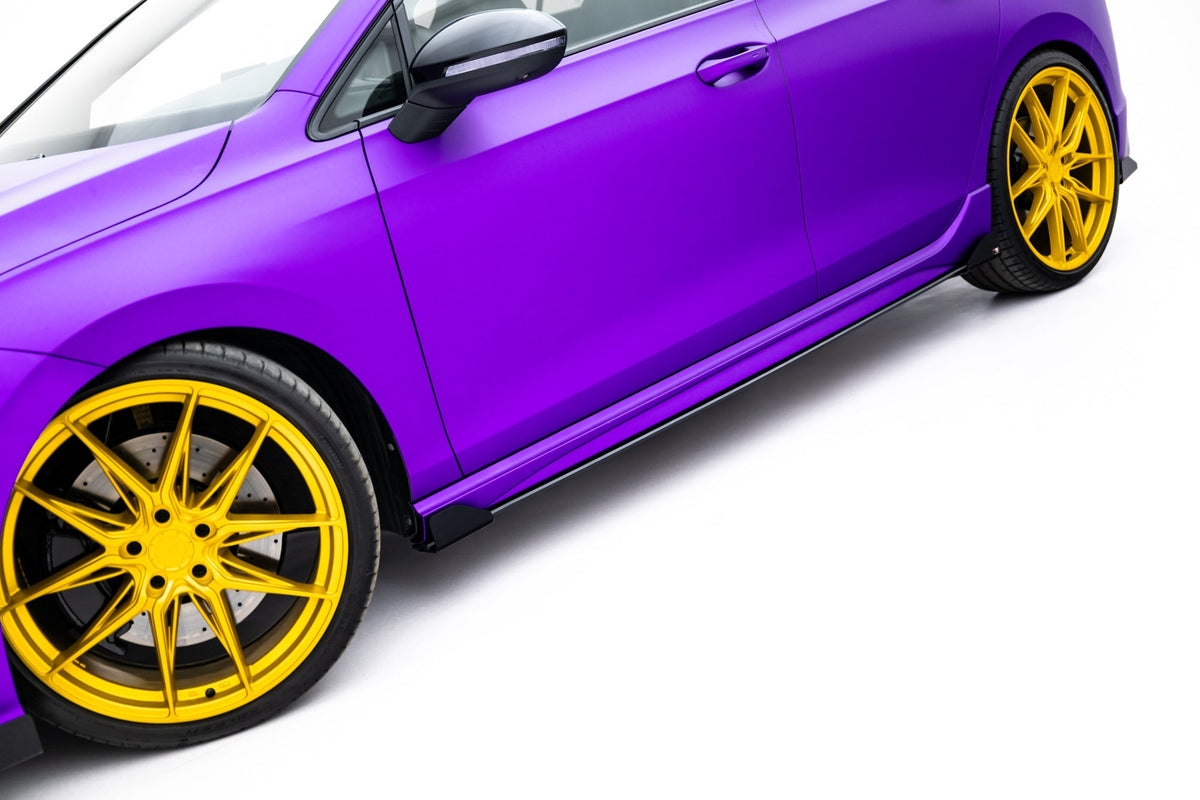 Difusores de taloneras Street Pro + flaps para Volkswagen Golf R Hatchback Mk8 / Mk8 Facelift