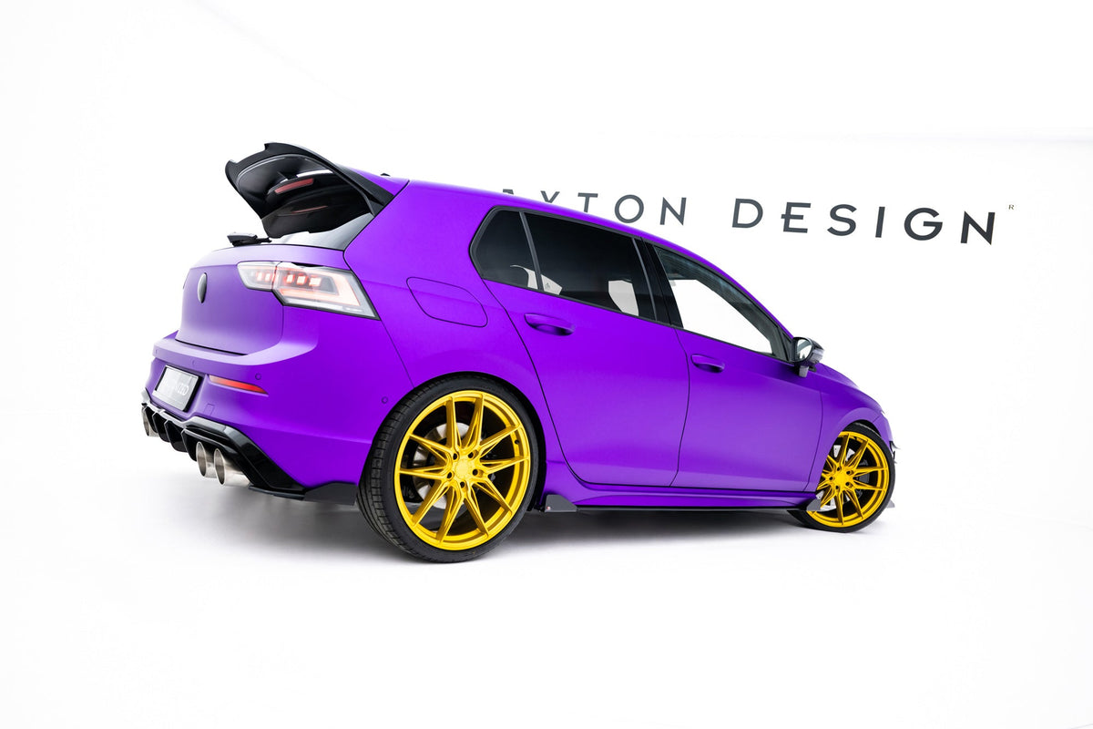 Difusores de taloneras Street Pro + flaps para Volkswagen Golf R Hatchback Mk8 / Mk8 Facelift