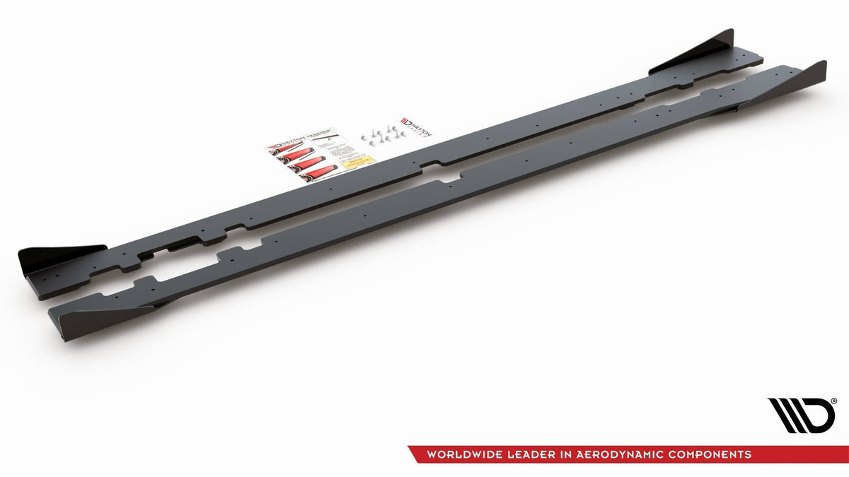Difusores de taloneras Street Pro + flaps para Mercedes-AMG C43 / AMG-Line Coupe C205