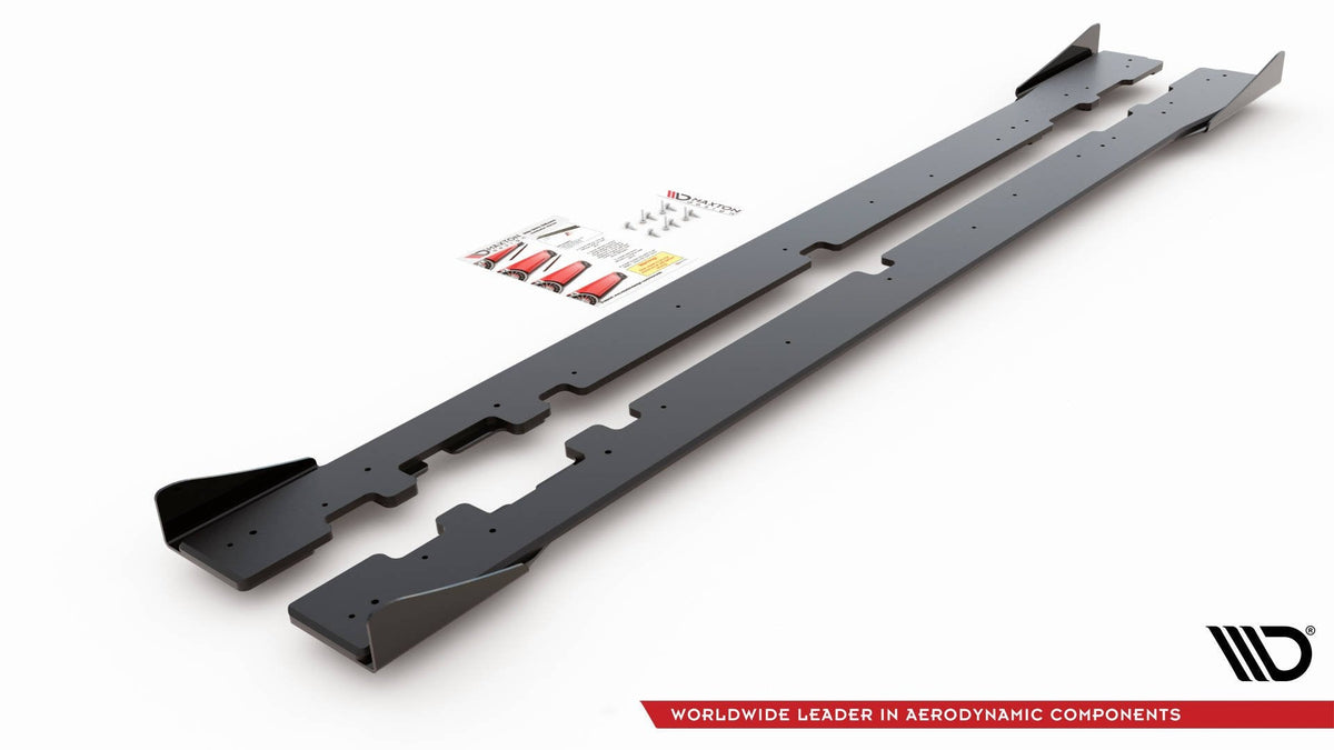 Difusores de taloneras Street Pro + flaps para Mercedes-AMG C43 / AMG-Line Coupe C205