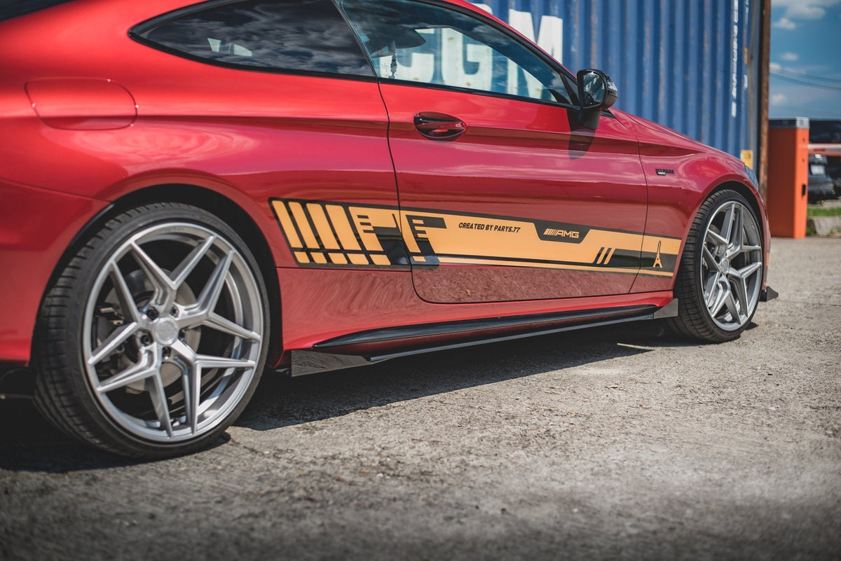 Difusores de taloneras Street Pro + flaps para Mercedes-AMG C43 / AMG-Line Coupe C205
