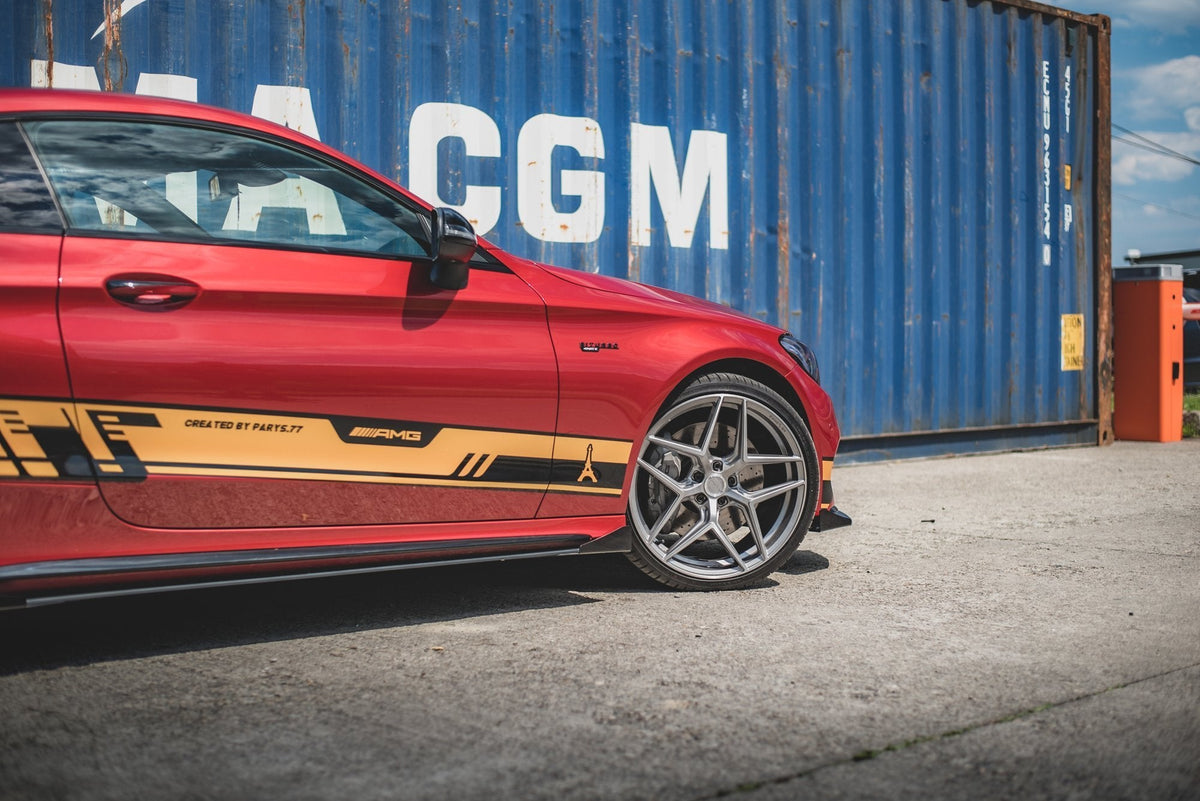 Difusores de taloneras Street Pro + flaps para Mercedes-AMG C43 / AMG-Line Coupe C205