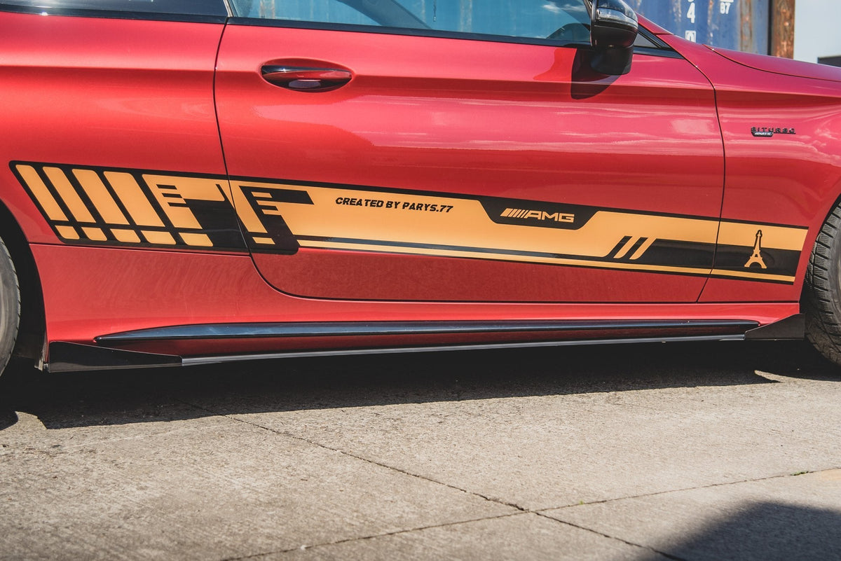 Difusores de taloneras Street Pro + flaps para Mercedes-AMG C43 / AMG-Line Coupe C205