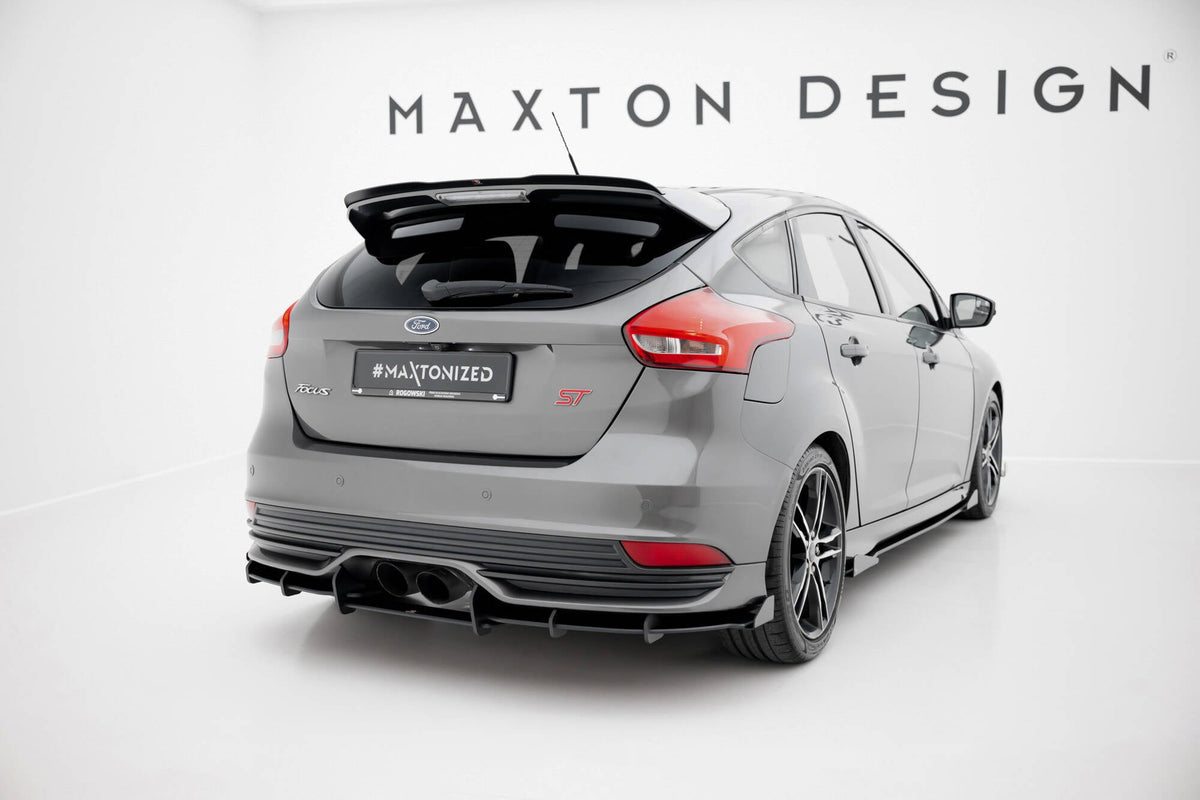 Difusor trasero Street Pro + flaps para Ford Focus ST Mk3 Facelift