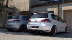 Difusor trasero para Volkswagen Golf Mk6 WITH 2 Exhaust HOLE