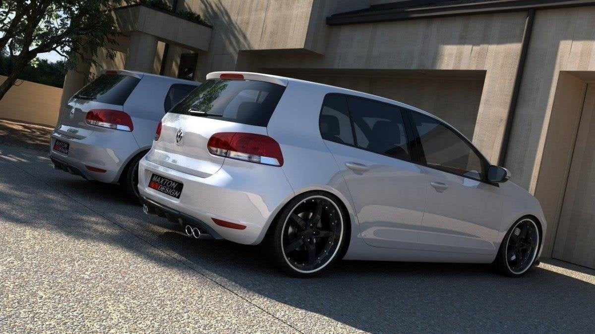 Difusor trasero para Volkswagen Golf Mk6 WITH 2 Exhaust HOLE