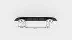 Difusor trasero para Volkswagen Golf Mk6 WITH 2 Exhaust HOLE