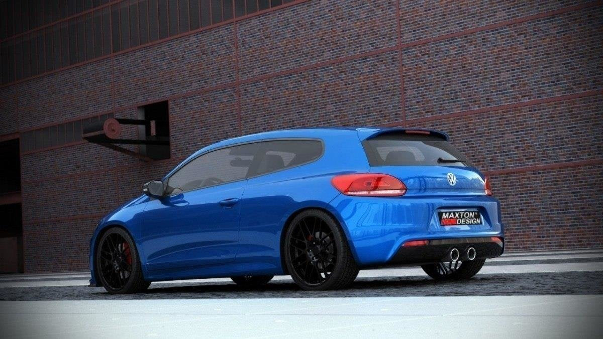 Difusor trasero para Volkswagen Scirocco Mk3 R with 2 Exhaust holes