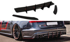 Difusor trasero y splitters laterales traseros para Audi S6 C7 Facelift