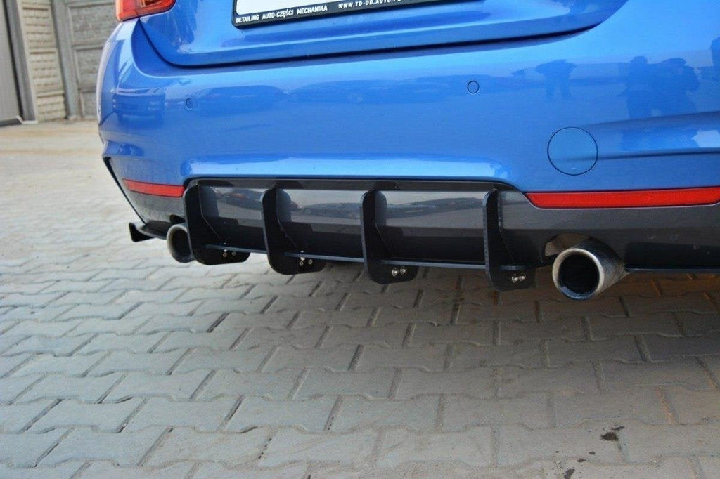 Difusor trasero y splitters laterales traseros para BMW 4 Coupe / Gran Coupe / Cabrio M-Pack F32 / F36 / F33