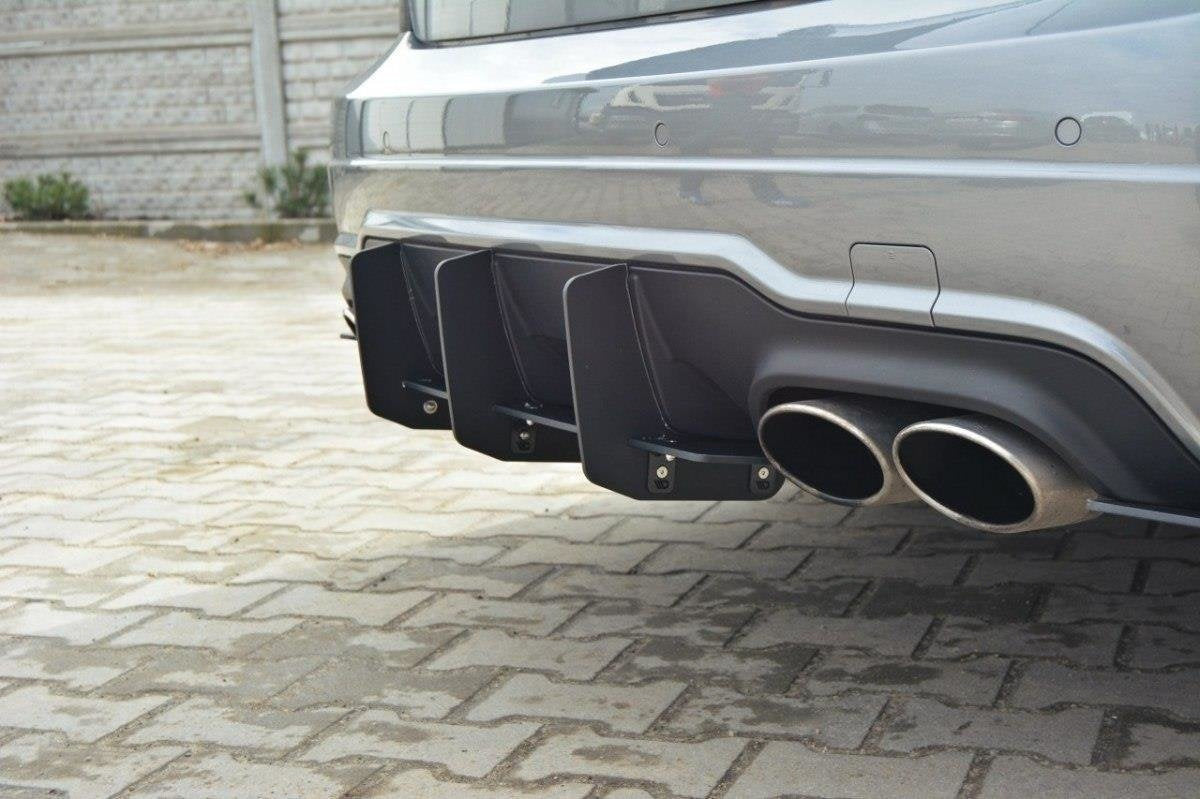 Difusor trasero y splitters laterales traseros para Mercedes-Benz C Sedan / Estate AMG-Line W204 / S204