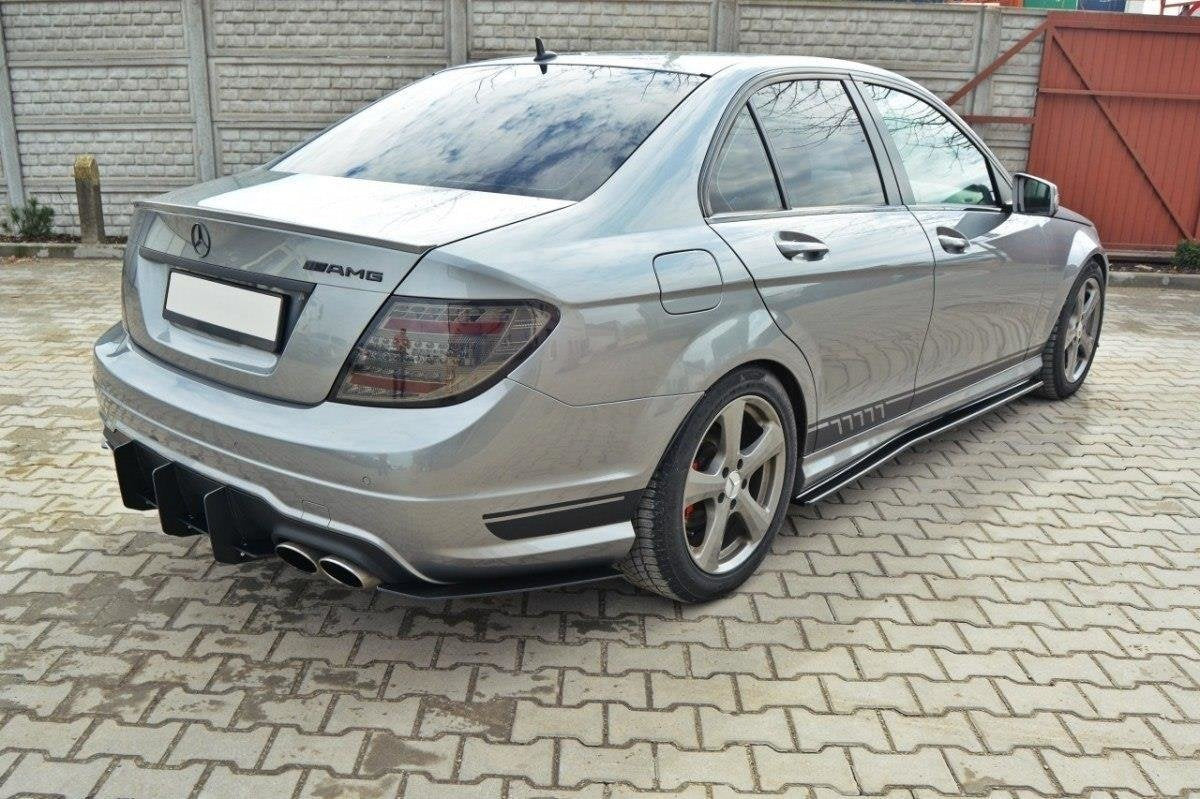 Difusor trasero y splitters laterales traseros para Mercedes-Benz C Sedan / Estate AMG-Line W204 / S204