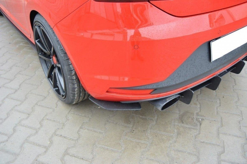 Difusor trasero y splitters laterales traseros para Seat Leon Mk3 Cupra