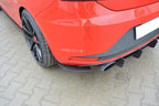 Difusor trasero y splitters laterales traseros para Seat Leon Mk3 Cupra