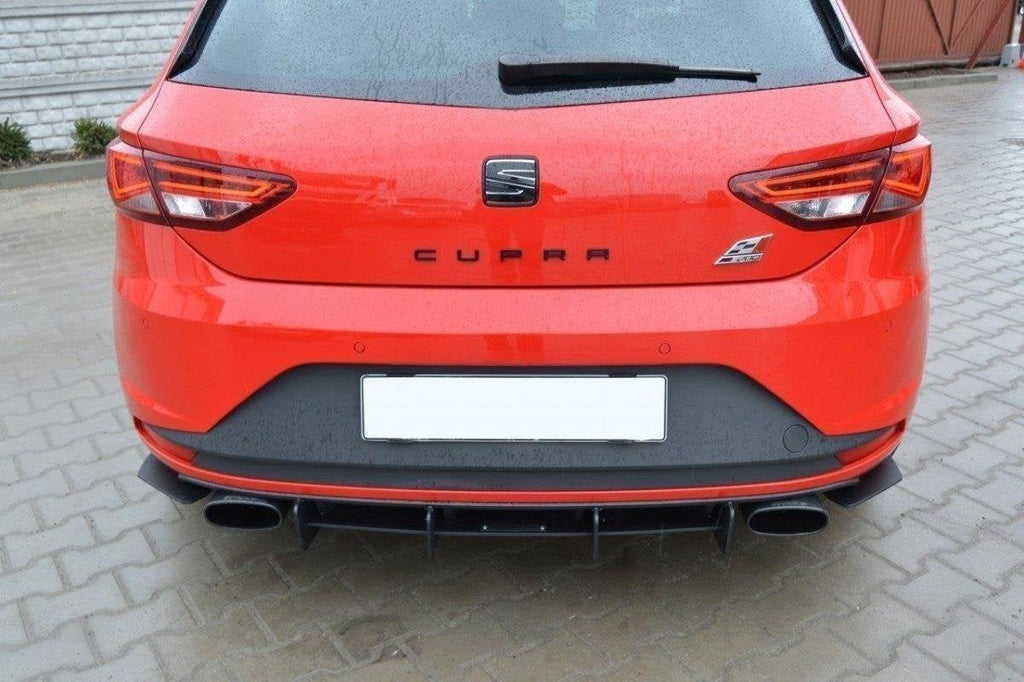 Difusor trasero y splitters laterales traseros para Seat Leon Mk3 Cupra