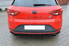Difusor trasero y splitters laterales traseros para Seat Leon Mk3 Cupra