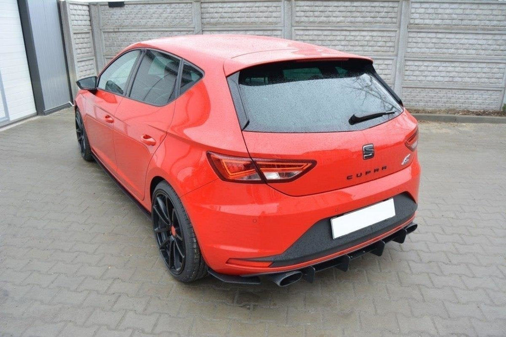 Difusor trasero y splitters laterales traseros para Seat Leon Mk3 Cupra
