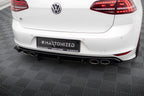 Difusor trasero y splitters laterales traseros para Volkswagen Golf Mk7 R Hatchback