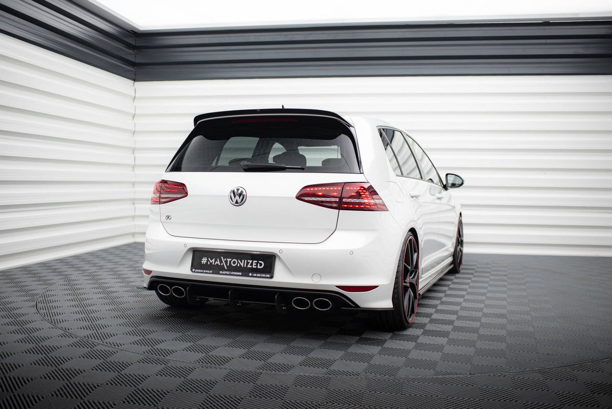 Difusor trasero y splitters laterales traseros para Volkswagen Golf Mk7 R Hatchback