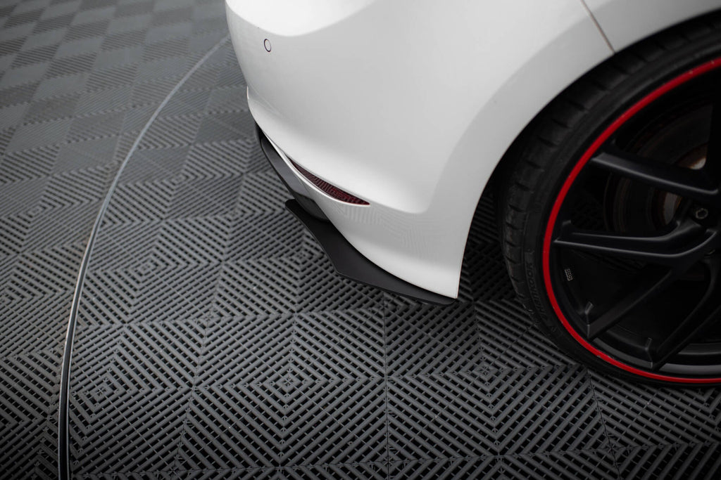 Difusor trasero y splitters laterales traseros para Volkswagen Golf Mk7 R Hatchback