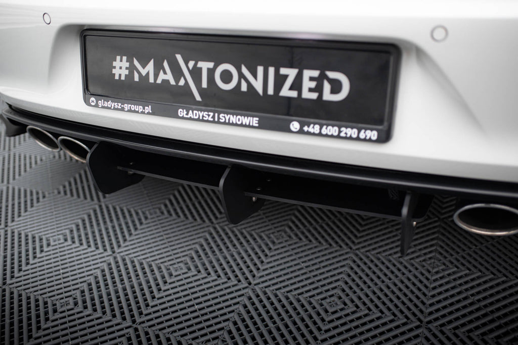 Difusor trasero y splitters laterales traseros para Volkswagen Golf Mk7 R Hatchback