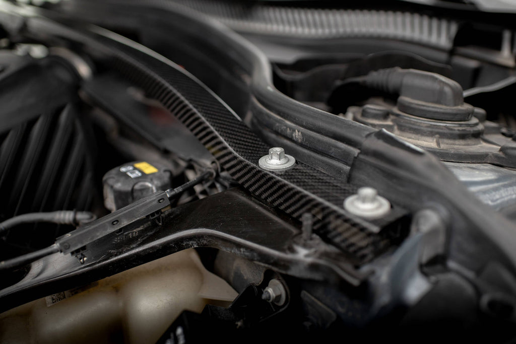 De fibra de carbono Tapa de barra de torretas para BMW M135i F40 / F70