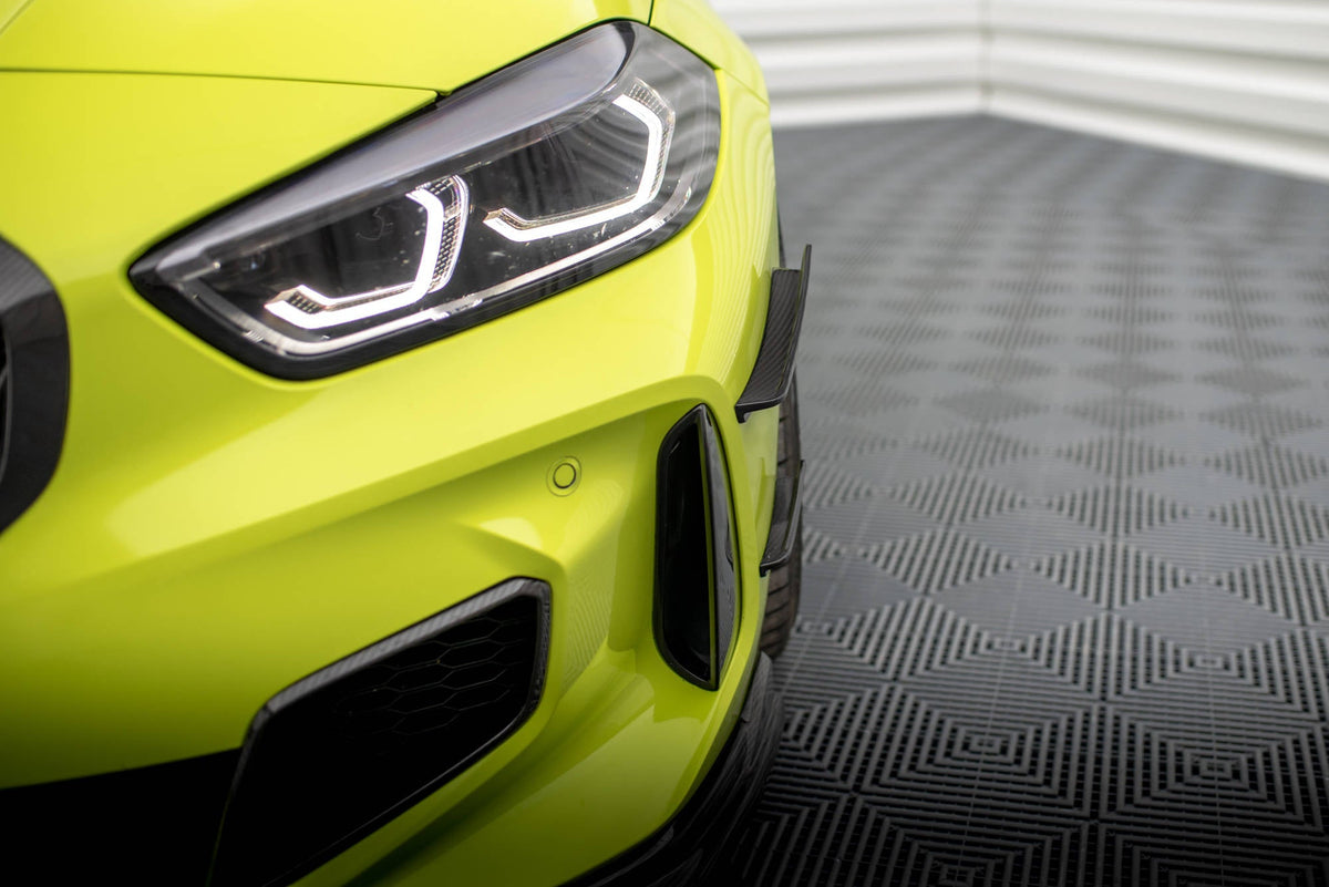 De fibra de carbono Canards de parachoques delantero Prepreg para BMW 1 M-Pack / M135i / 128ti F40