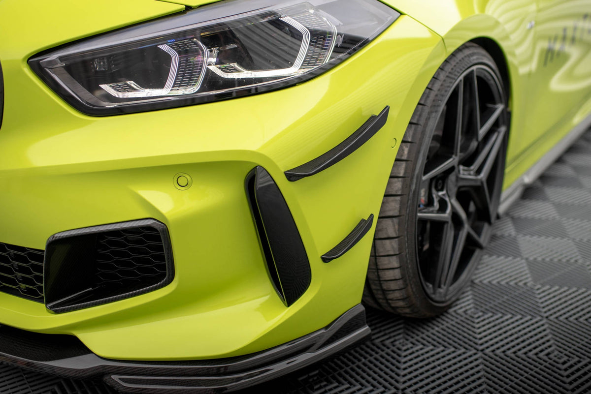 De fibra de carbono Canards de parachoques delantero Prepreg para BMW 1 M-Pack / M135i / 128ti F40