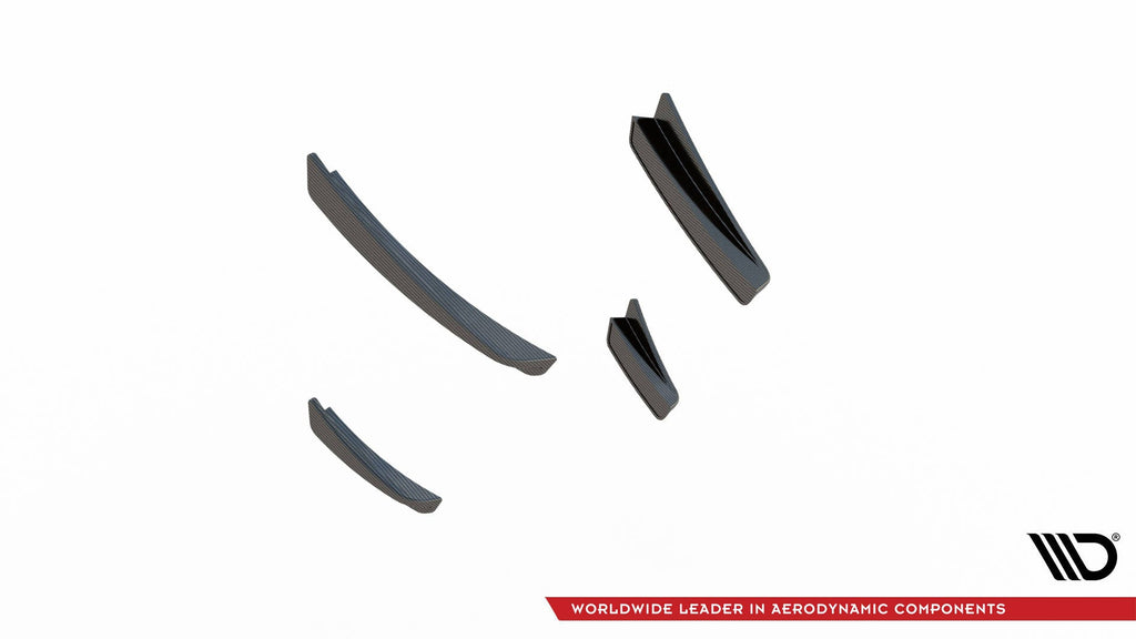 De fibra de carbono Canards de parachoques delantero Prepreg para BMW 1 M-Pack / M135i / 128ti F40