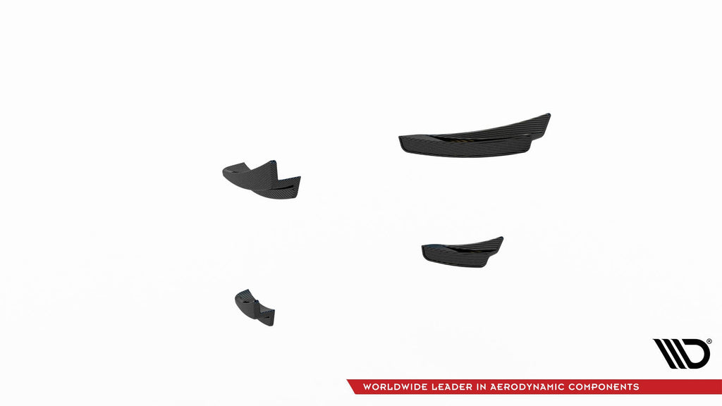 De fibra de carbono Canards de parachoques delantero Prepreg para BMW 1 M-Pack / M135i / 128ti F40