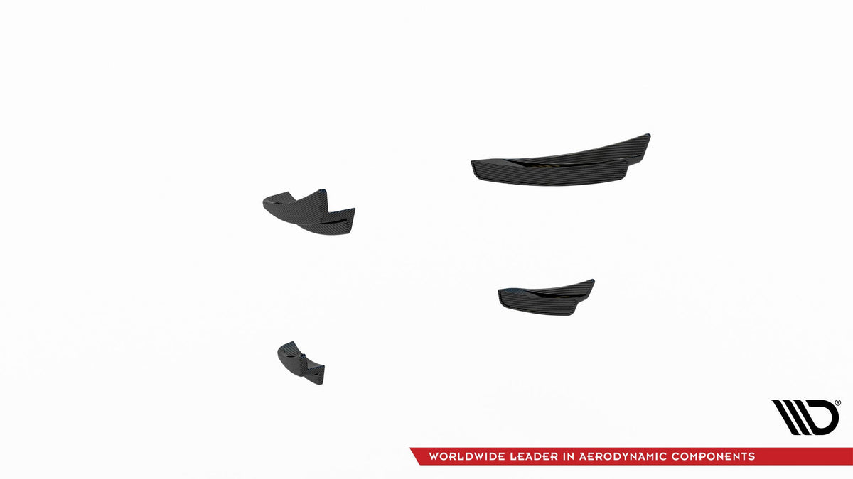 De fibra de carbono Canards de parachoques delantero Prepreg para BMW 1 M-Pack / M135i / 128ti F40