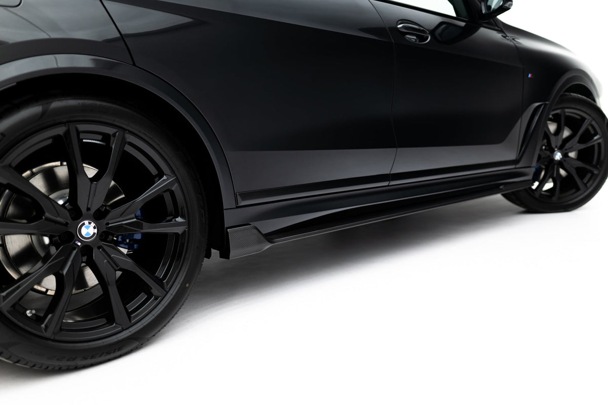 Taloneras de fibra de carbono prepreg para BMW X7 M-Pack G07 Facelift