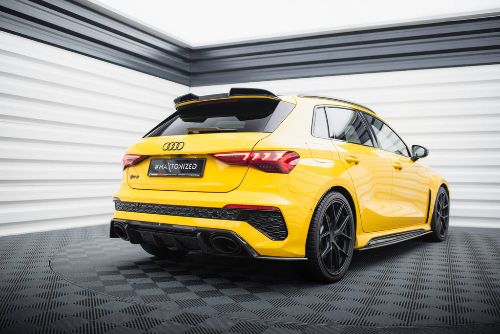 Splitters laterales traseros de fibra de carbono prepreg para Audi RS3 Sportback 8Y