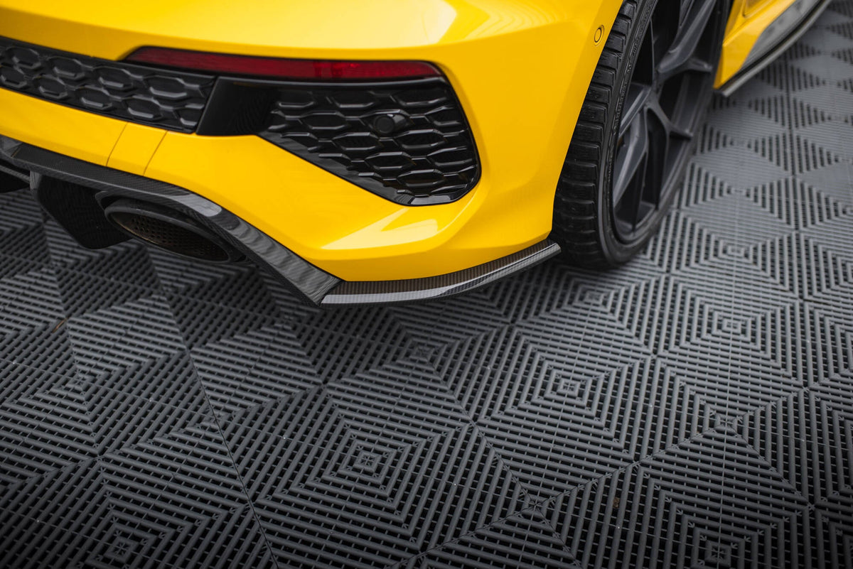 Splitters laterales traseros de fibra de carbono prepreg para Audi RS3 Sportback 8Y