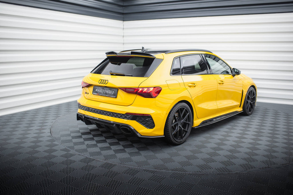 Splitters laterales traseros de fibra de carbono prepreg para Audi RS3 Sportback 8Y