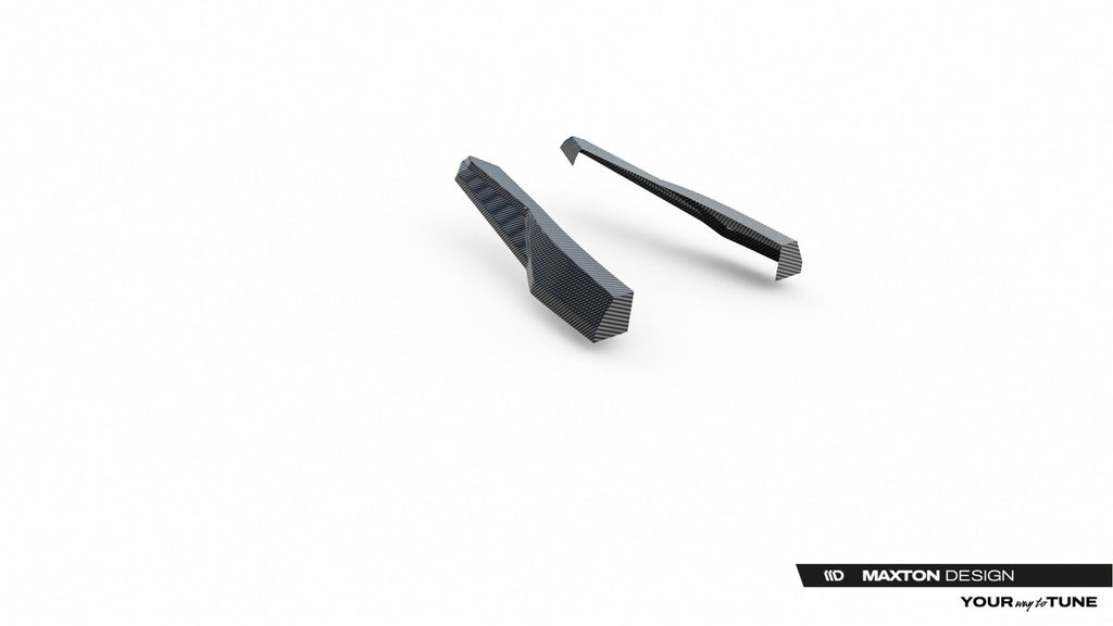 Splitters laterales traseros de fibra de carbono prepreg para Audi RSQ8 Mk1
