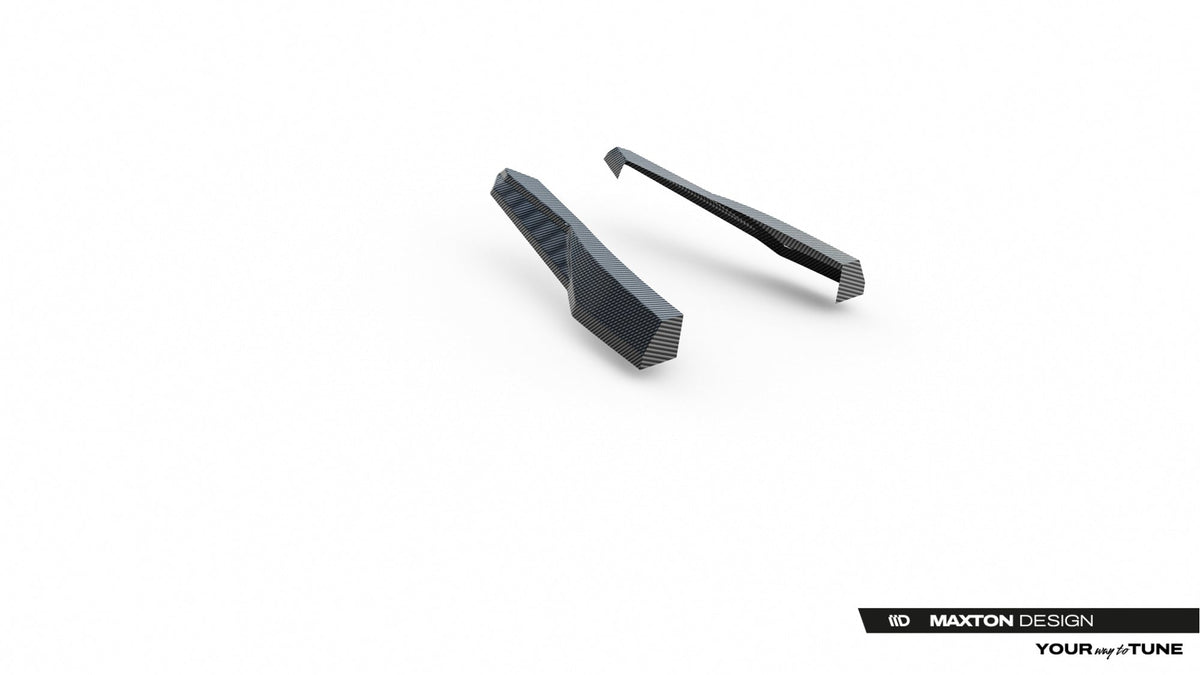 Splitters laterales traseros de fibra de carbono prepreg para Audi RSQ8 Mk1
