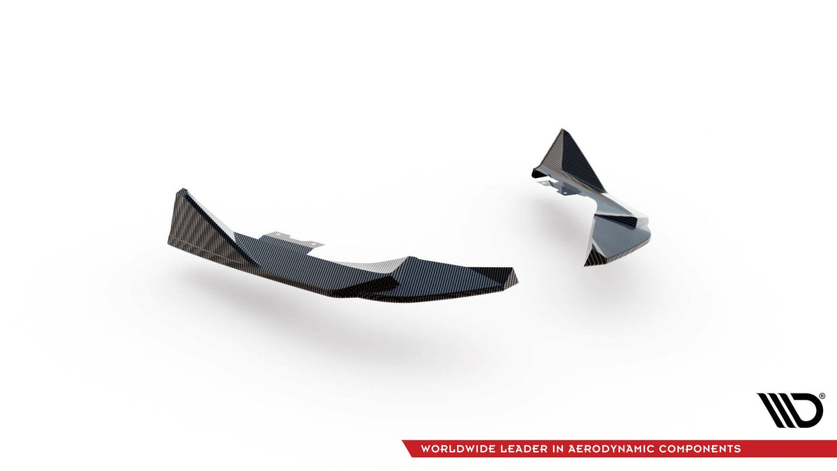 Splitters laterales traseros de fibra de carbono prepreg para BMW M2 G87