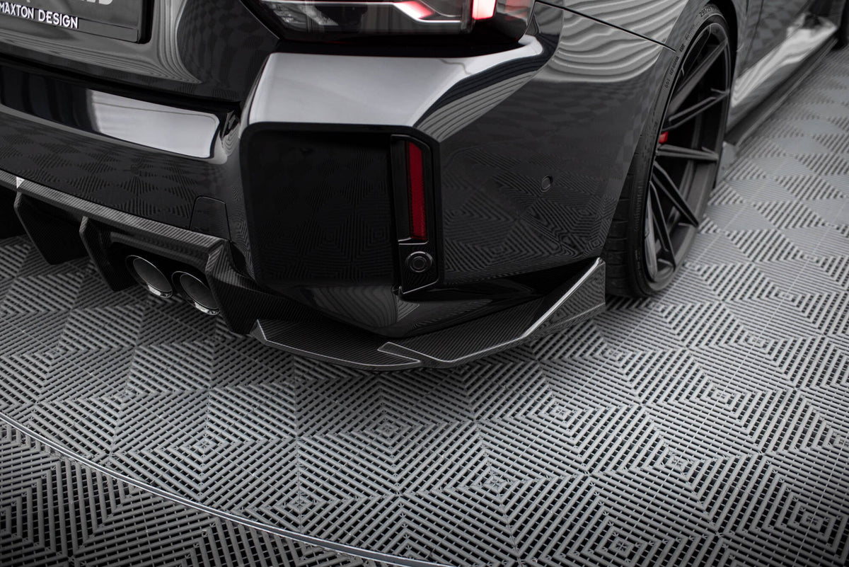 Splitters laterales traseros de fibra de carbono prepreg para BMW M2 G87