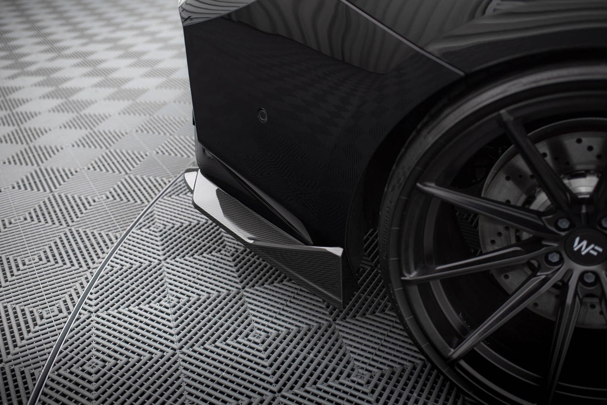 Splitters laterales traseros de fibra de carbono prepreg para BMW M2 G87
