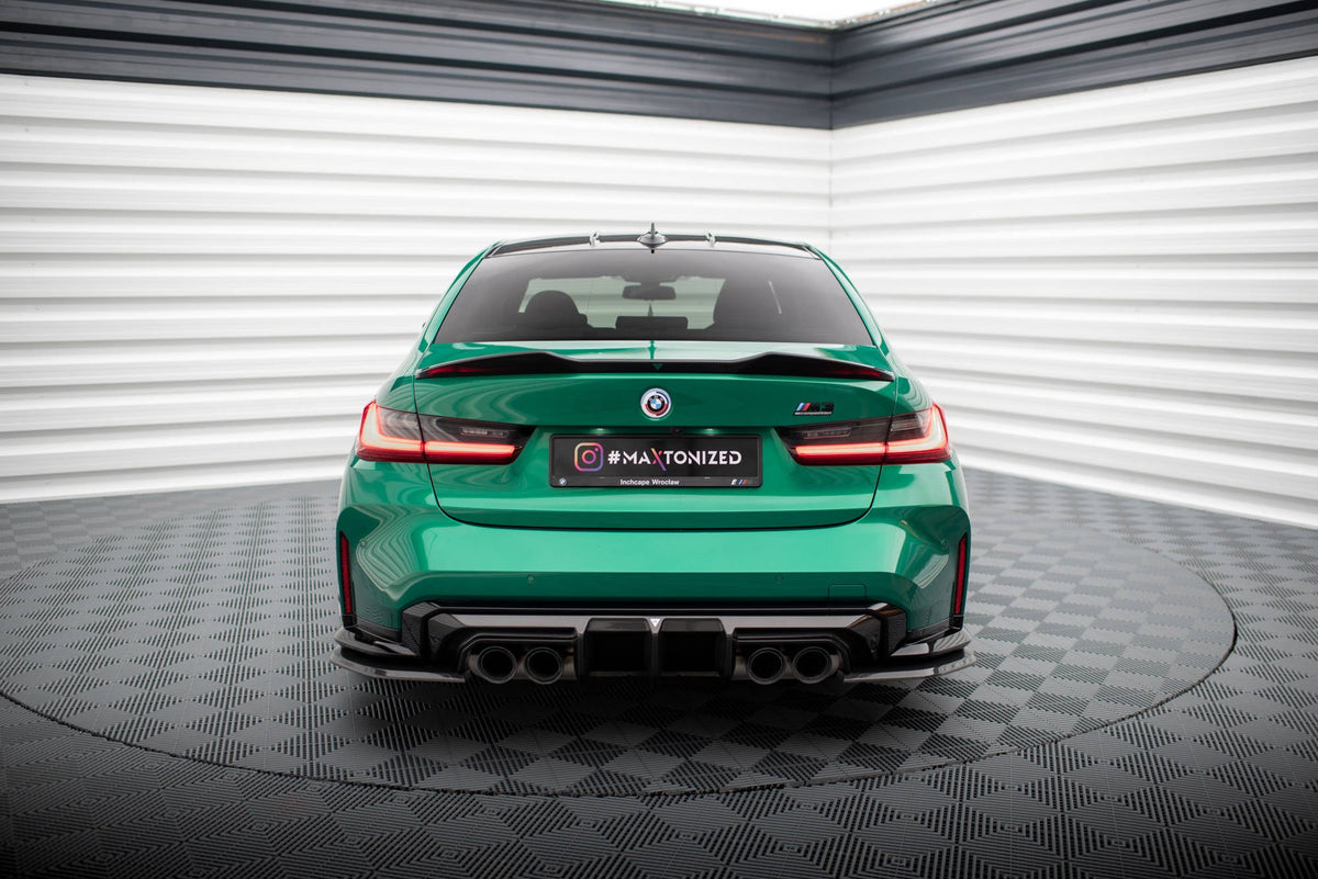 Splitters laterales traseros de fibra de carbono prepreg para BMW M3 Sedan / Touring G80 / G81