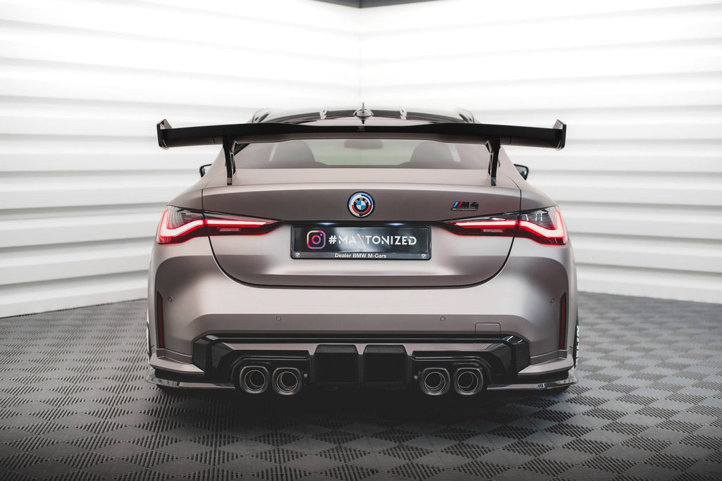 Splitters laterales traseros de fibra de carbono prepreg para BMW M4 G82 / G82 Facelift